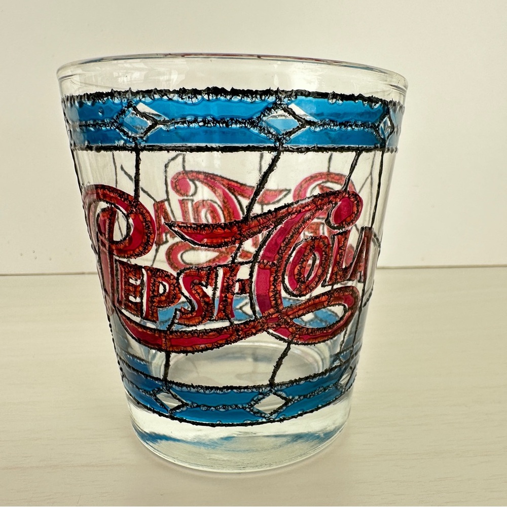 Vintage Pepsi-Cola Tiffany Short Drinking Glasses  -Set of 5 Excellent Condition - Picture 3 of 3
